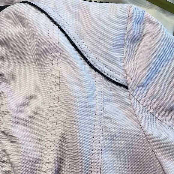 APANAGE PASTEL PINK jacket, SIZE XS, full zip-up. with black trims. - Picture 2 of 15